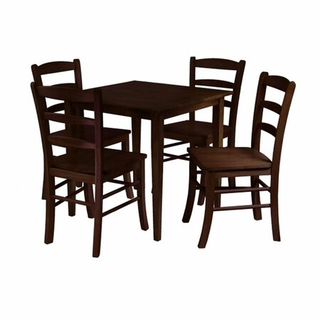 WINSOME Groveland 5pc Square Dining Table with 4 chairs 94532
